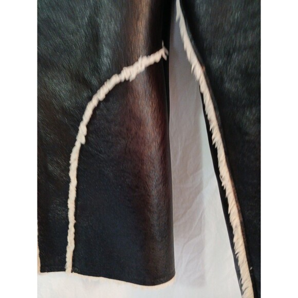 Cripple Creek Brown Faux Leather & White Shearling Trim & Lining Womens Medium - Picture 8 of 16